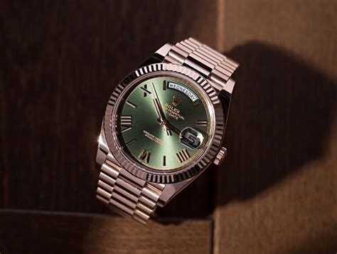 rolex qusrante verde pistacchio|rolex green faced watch.